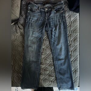 Express Dark Blue Boot Cut Jeans for Women